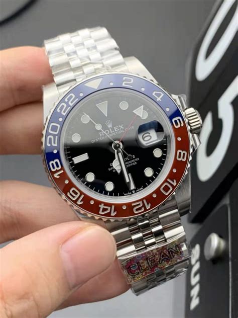 rolex gmt master ii real vs fake|rolex pepsi bezel color difference.